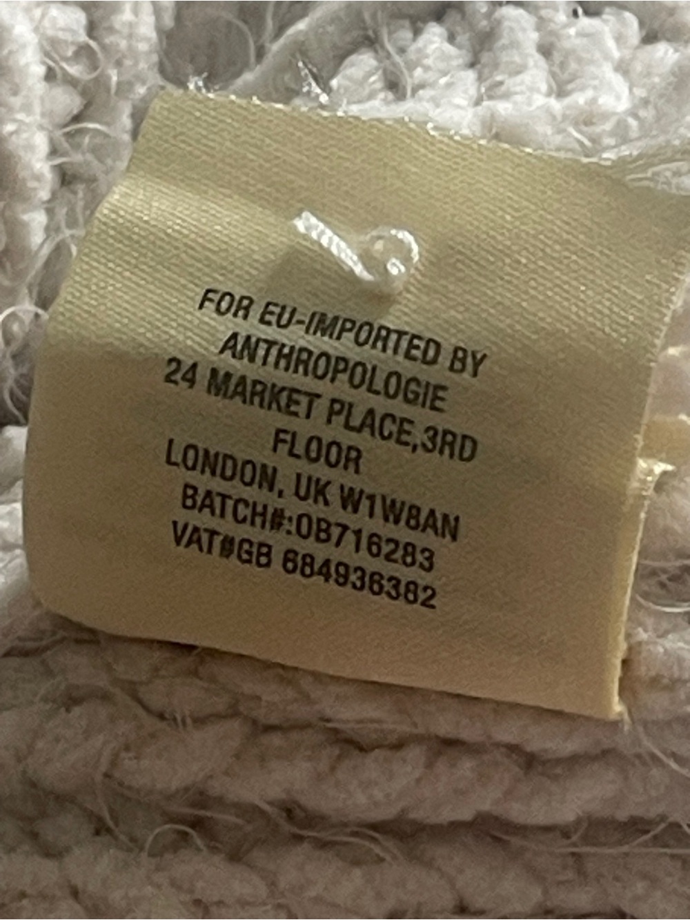 Anthropologie Sleeping On Snow Chunky Lattice Knit Cowl Sweater Ivory Small - Picture 9 of 9